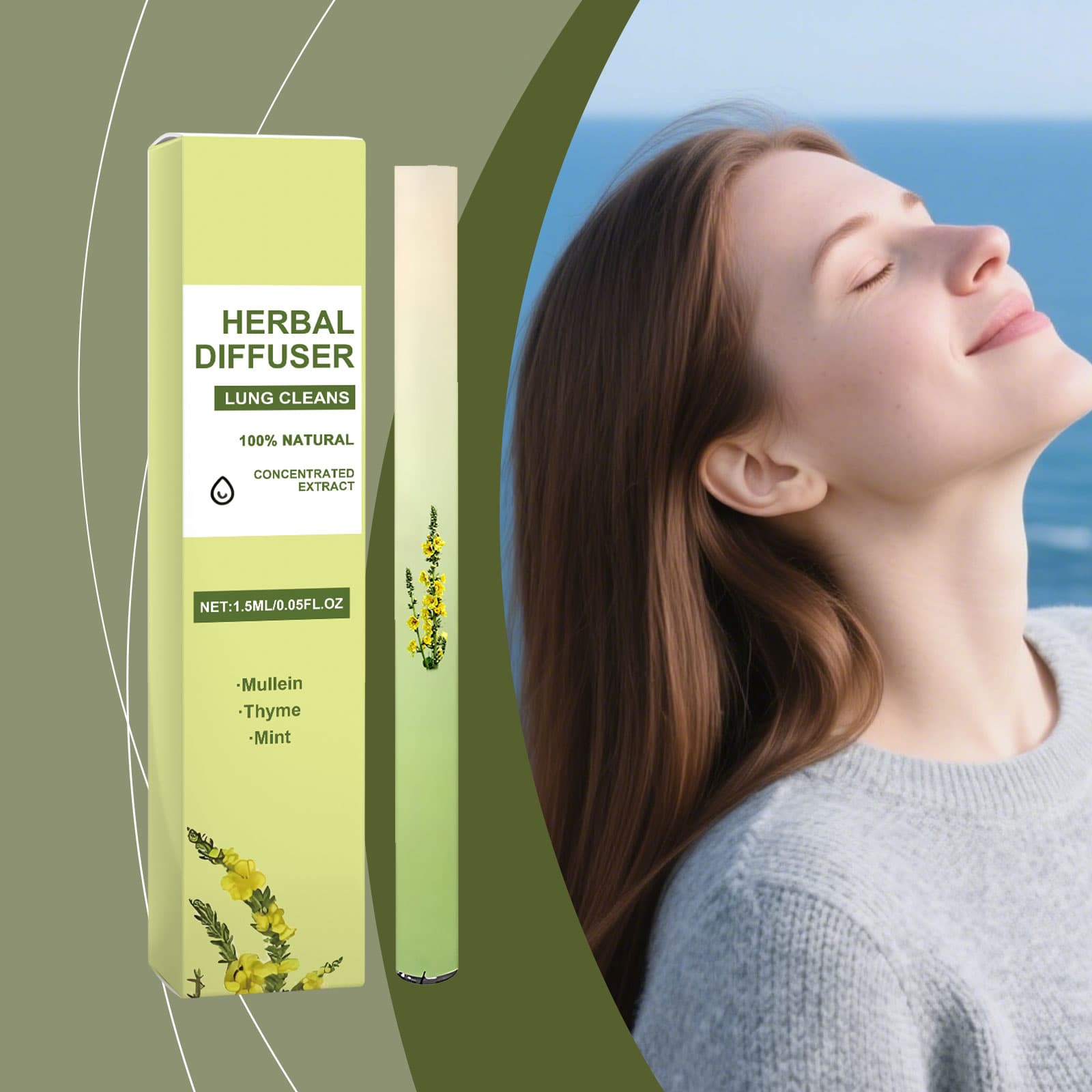 Mao Rui Hua Xiang Xun Breath Stick 1.5ml Box, Mild Ingredients Nourish And Comfort, Enjoy Fresh Air, Daily Maintenance