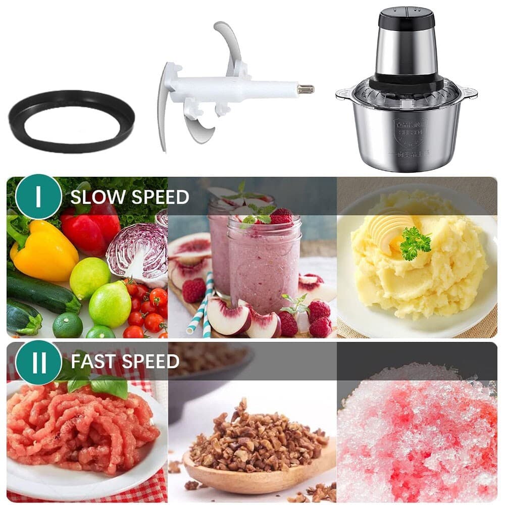 300W Electric Meat Grinder Mincer Mixer Blender Food Chopper Processor Blender