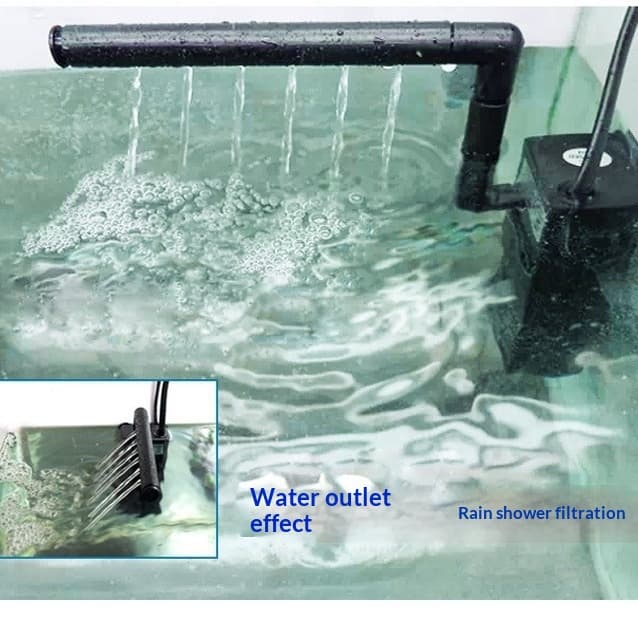 Xiten Aquarium Filter Submersible Built-In Filter Fish Tank Waterfall Rain Filter Pump Small 3W Plastic