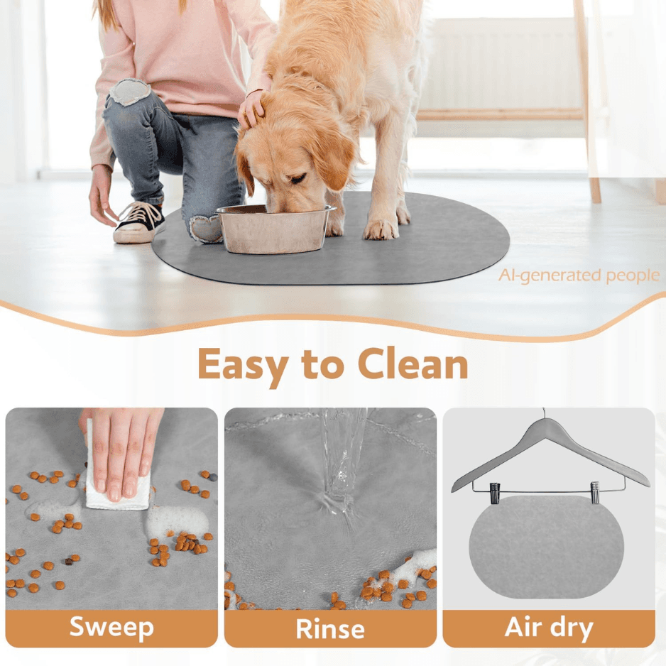Absorbent Dog Food Mat Dog Mat For Food And Water Bowl