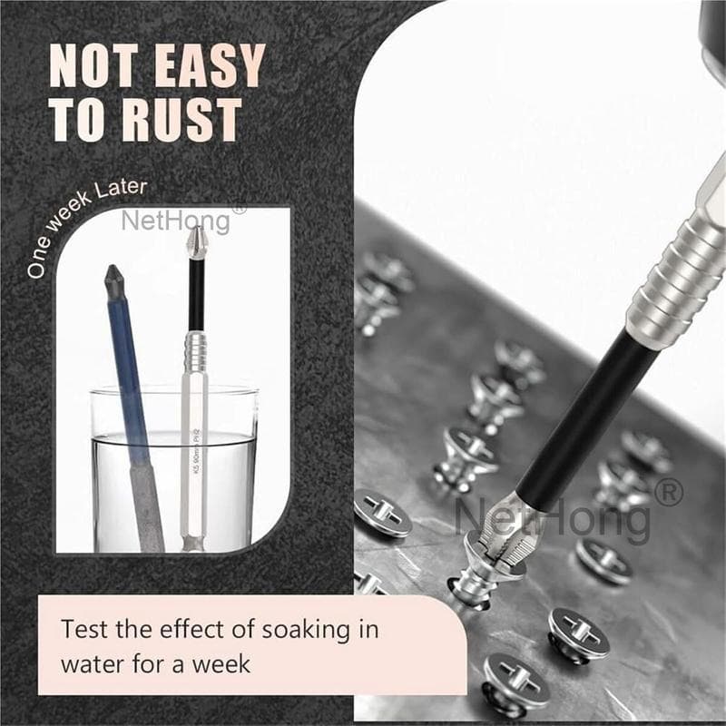 9PCS Cross Head Impact Drill BitsMagnetic Anti-Slip Screwdriver Bits For Drills UK