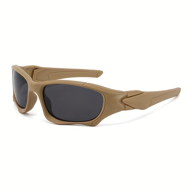 3 Pcs Wraparound Sports Sunglasses, Dark Tint Lens Eyewear, Rugged Sturdy Frame Suitable For Hunting, Fishing, Outdoor Hiking And Daily Outdoor Activities.