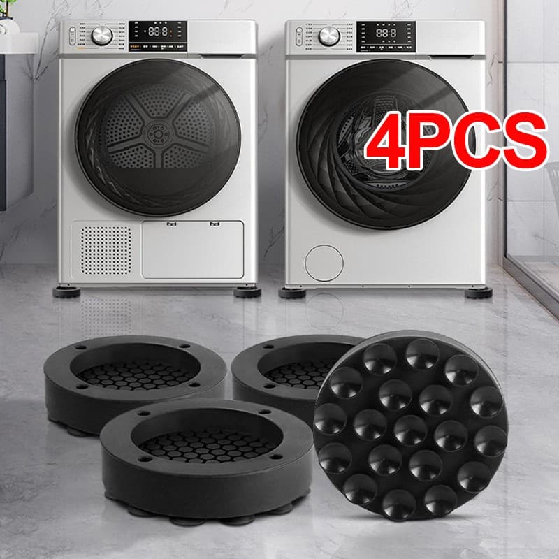 4PCS Anti Vibration Pads Non-Slip Shock Absorber Mat For Washing Machine