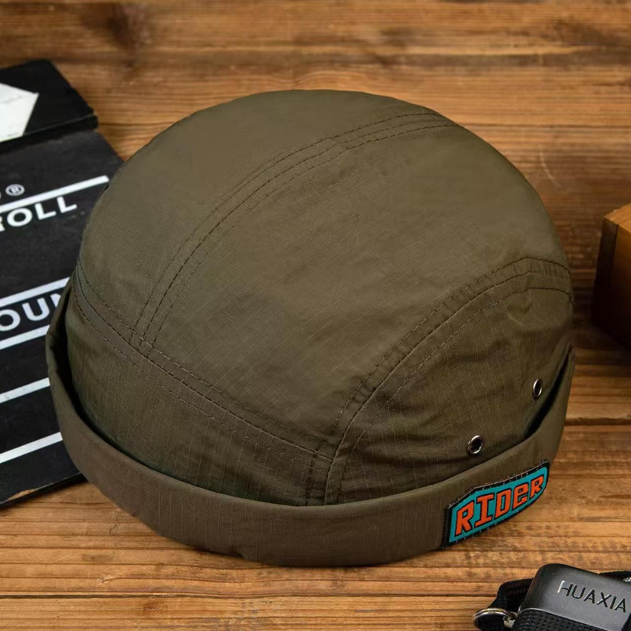 Japanese-style Thin-brimmed Straw Hat With Patch Lettering, Breathable Mesh, Casual And Versatile Hip-hop Felt Hat