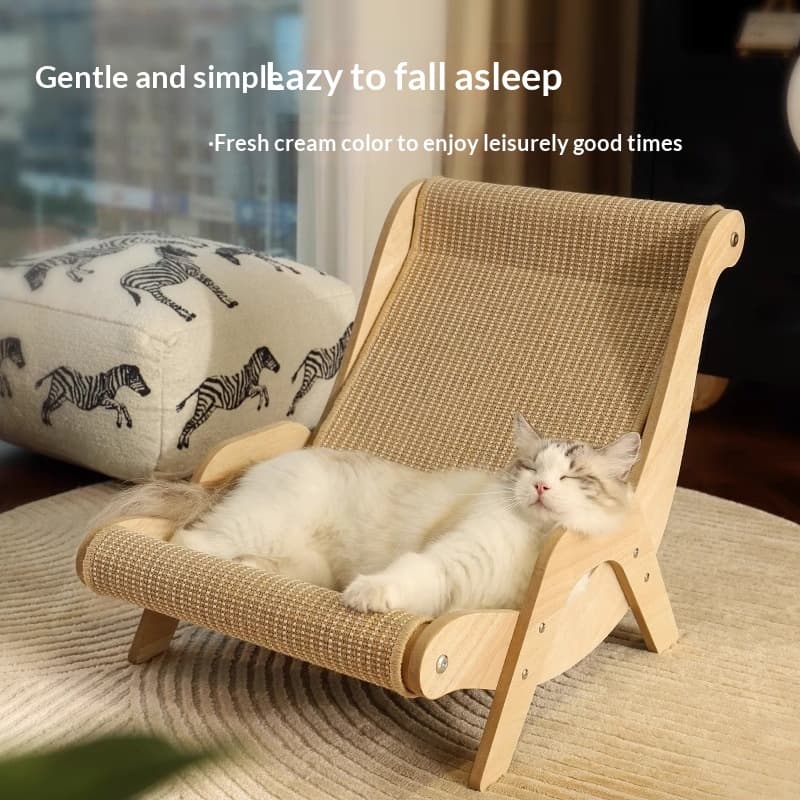 Sisal Cat Scratcher Bed Lounge, Wear-Resistant Low-Shedding Toy