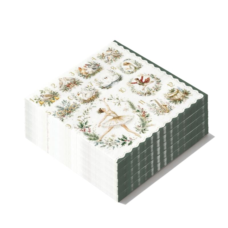 24pcs Disposable Napkins, Printed Paper Napkins For Birthday Parties