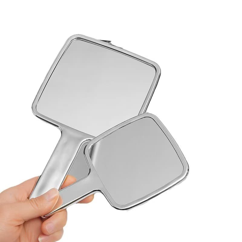 INS Internet Celebrity Retro Handheld Makeup Mirror, Premium Handle Mirror, Portable Travel Companion, DIY Touch-up Mirror.