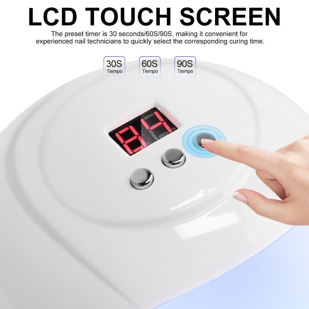 UV LED Nail Lamp Professional Nail Dryer For Gel Polish Led Lamp For Gel Nails 3 Timers White