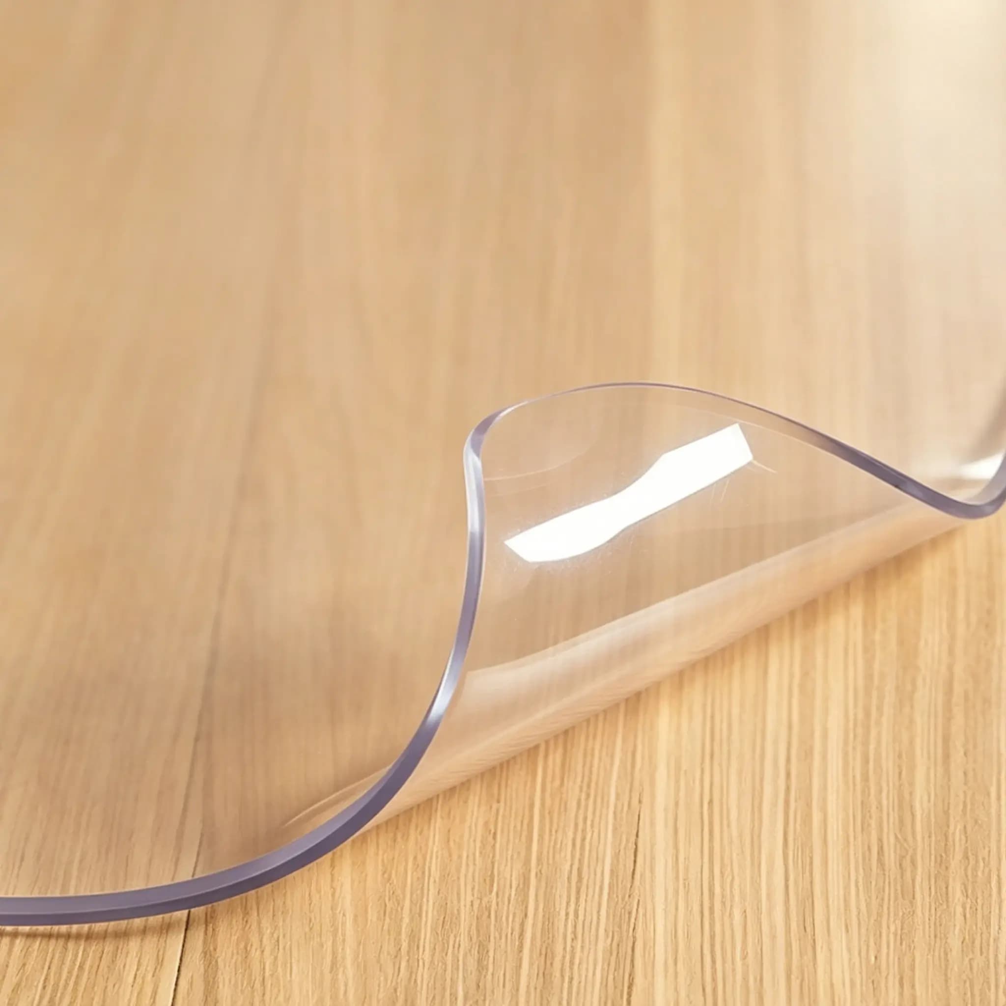 Clear Table & Floor Protector- Waterproof Heavy Duty PVC Cover For Tables