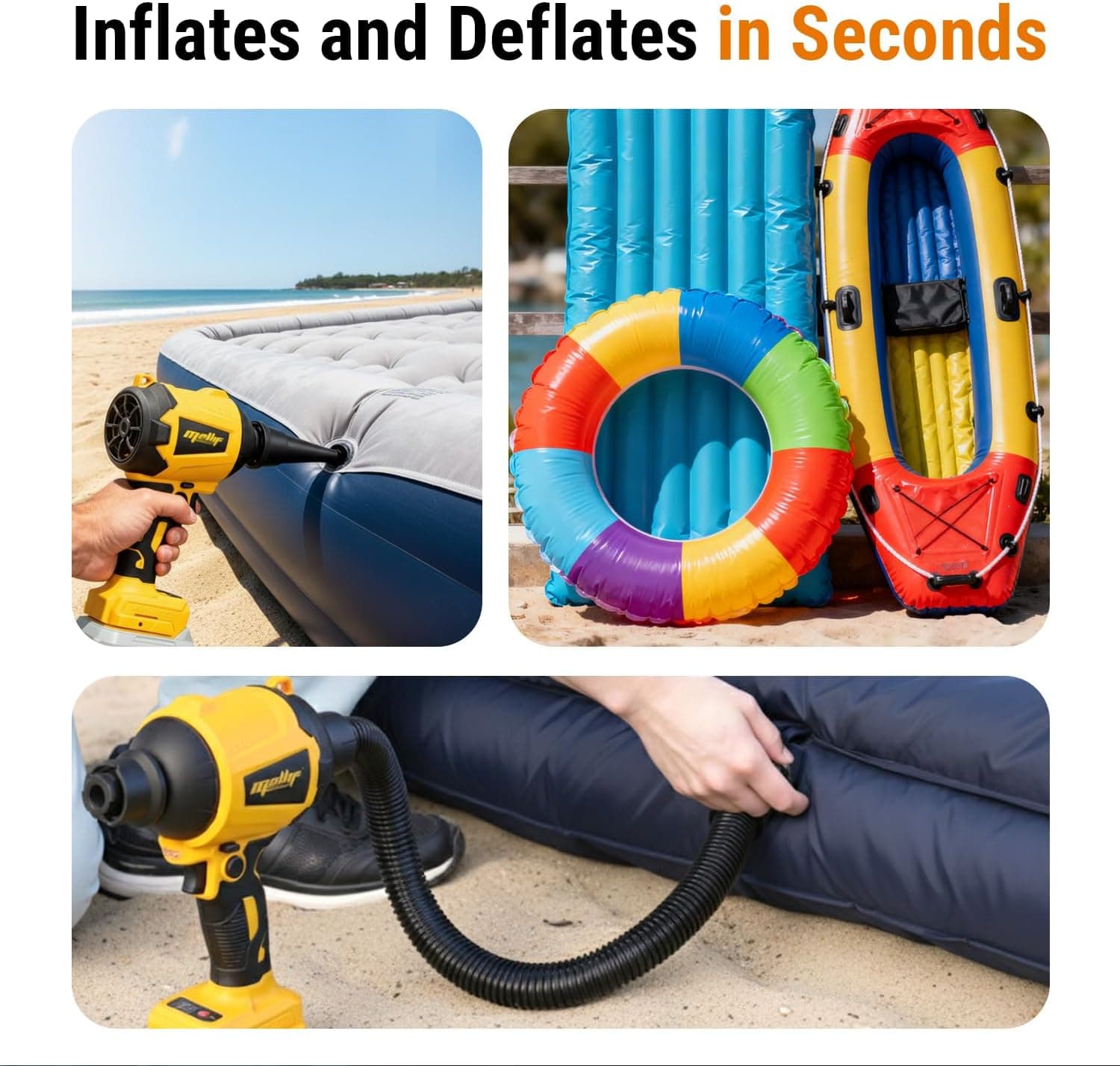 Cordless Compressed Air Duster & Blower For 20V MAX Battery Tool Only, Brushless Motor, 3-Speed Adjustable, 50,000 RPM,