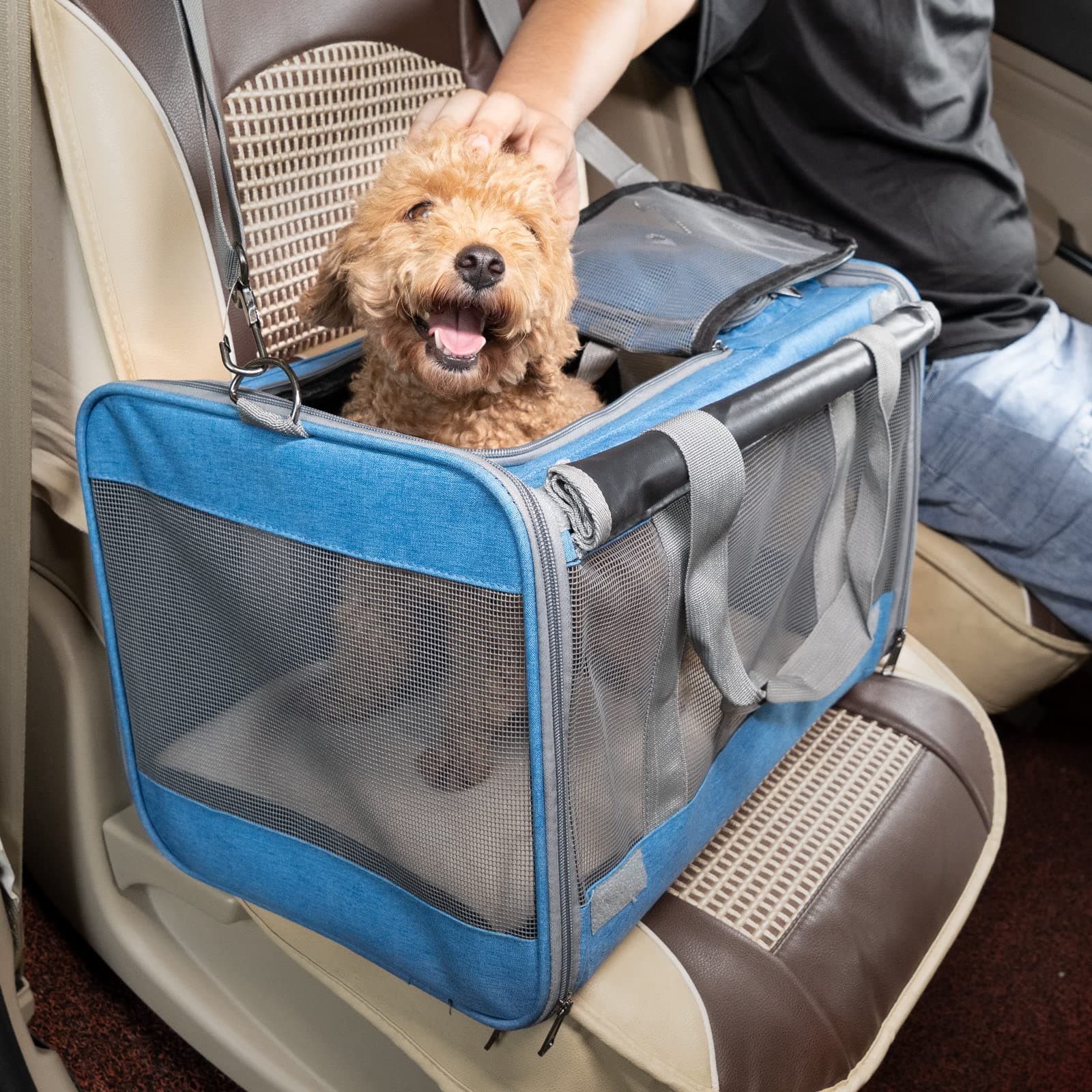 Pet Carrier For Large And Medium Cats, Soft-Sided Pet Carrier For Big Medium Cats And Puppy, Dog Carriers Cat Carriers Pet Privacy Protection Travel Carriers
