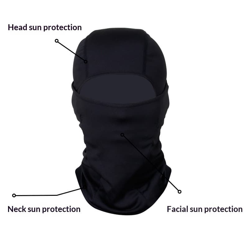 Cross-Border Mesh Headgear For Men In Summer, Breathable, Sun Protection, Outdoor Sports, Motorcycle Face Protection, Tactical Riding Mask, Sunshade