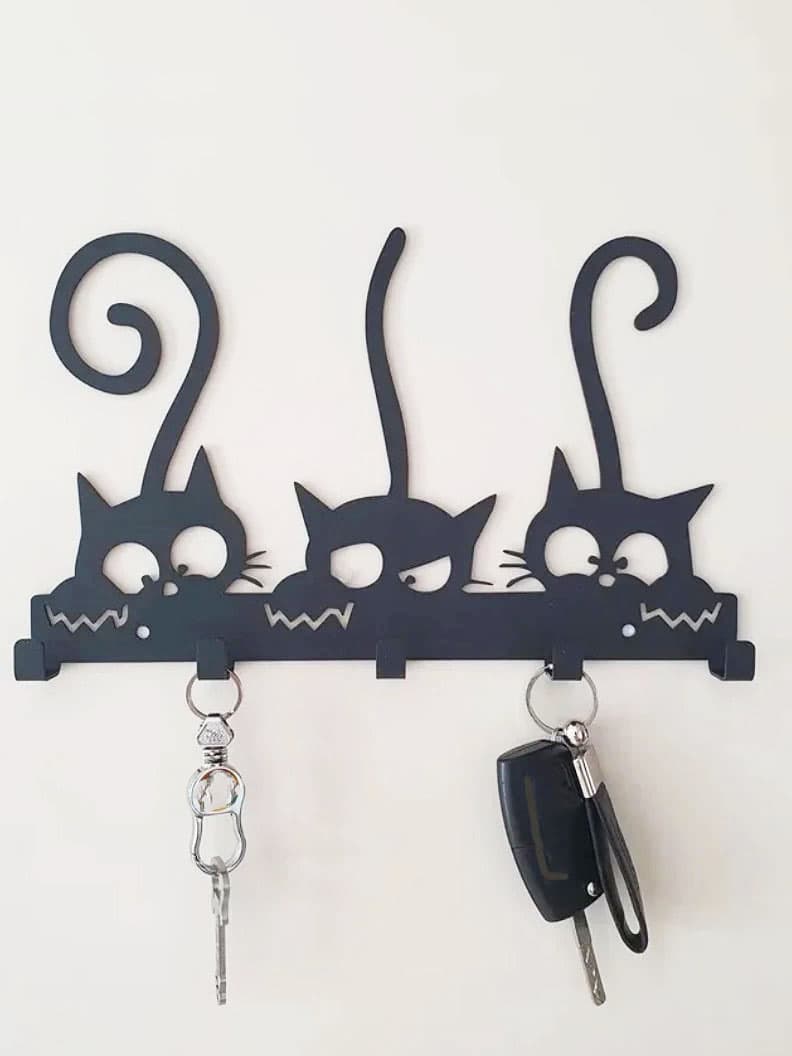 Gothic Wall Coat Rack - Vintage Halloween & Christmas Hanging Organizer