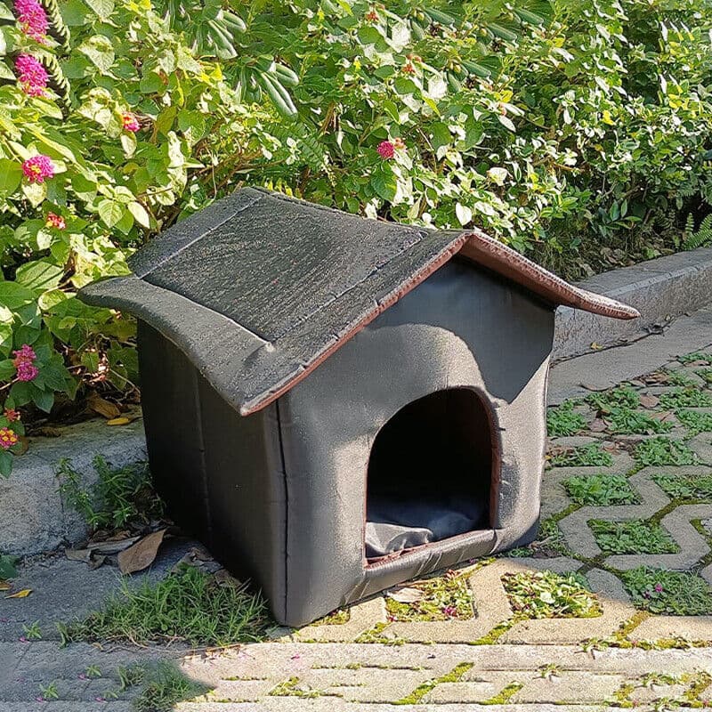 Cat Outdoor House Waterproof Breathable Pet Bed Dog Kennel Stray Cats Shelter