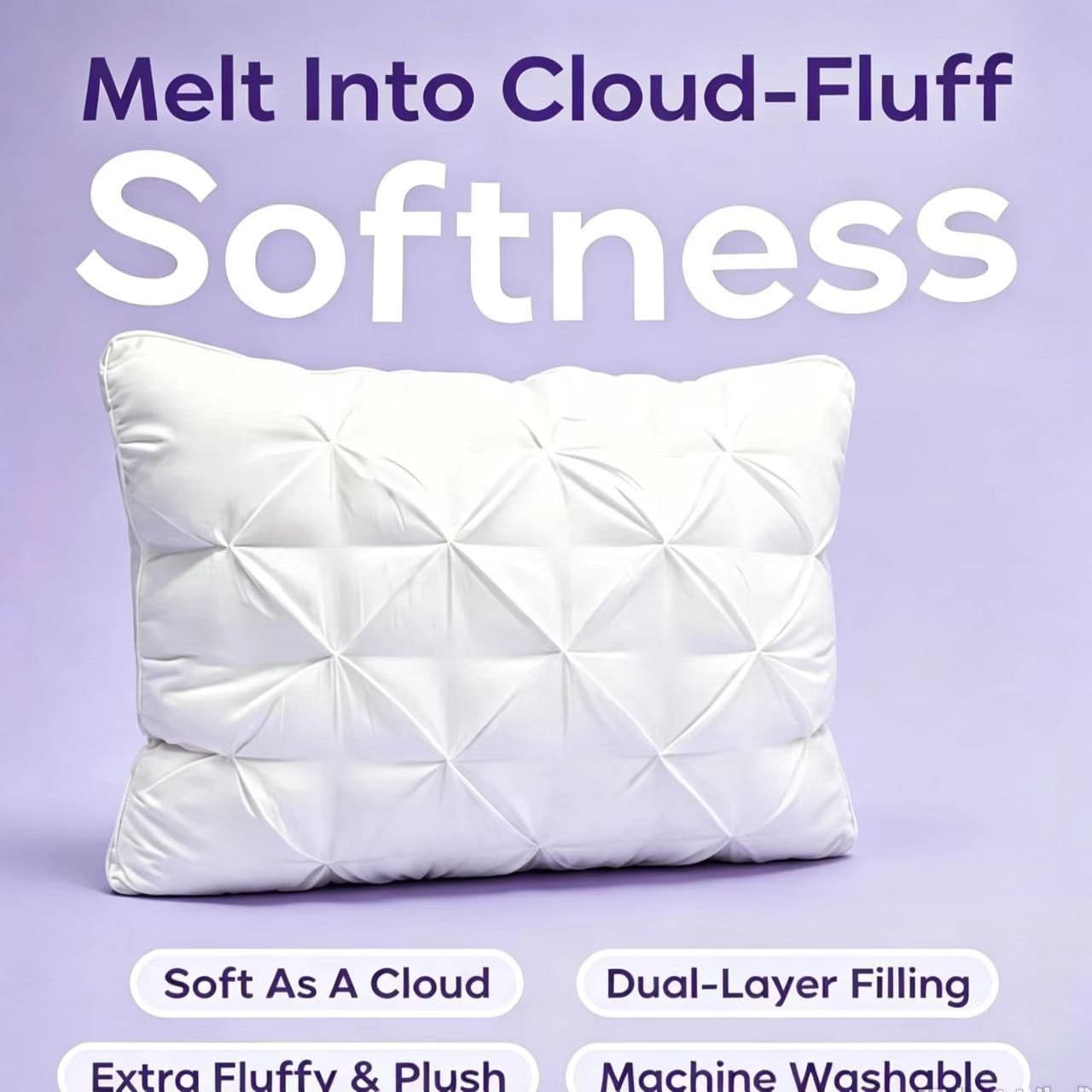 Fluffy Hotel Pillow Insert Single Size