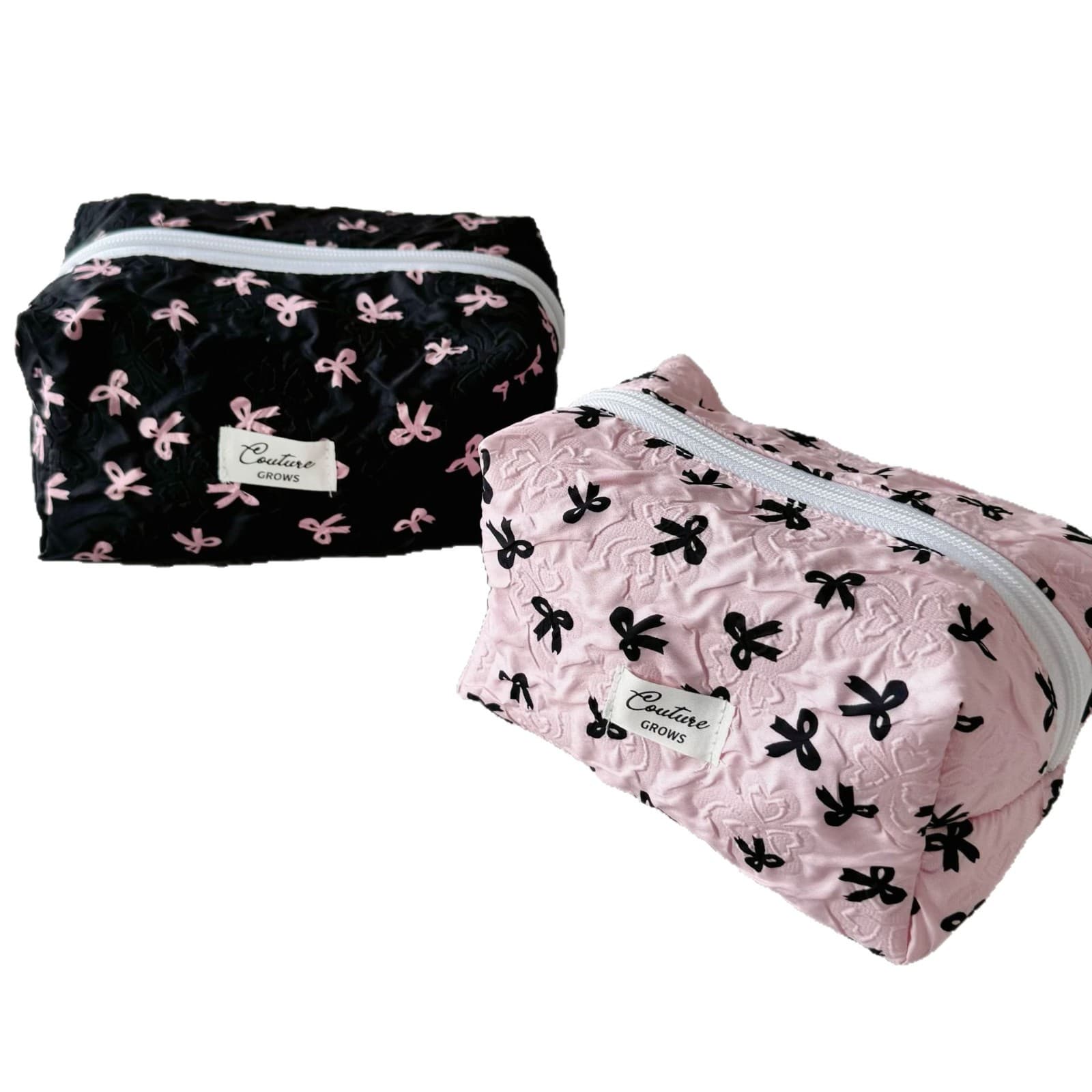 Bow-knot Makeup Bag Large Capacity Womens Organizer