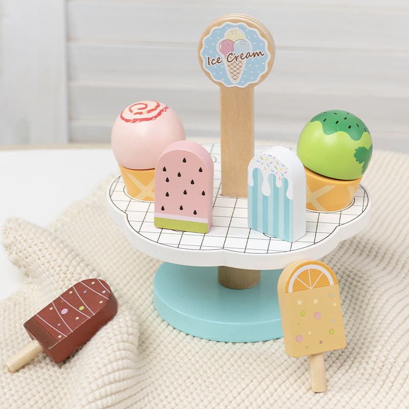 Childrens Pretend Play Multi-Style Dessert Educational Early Learning Wooden Toy