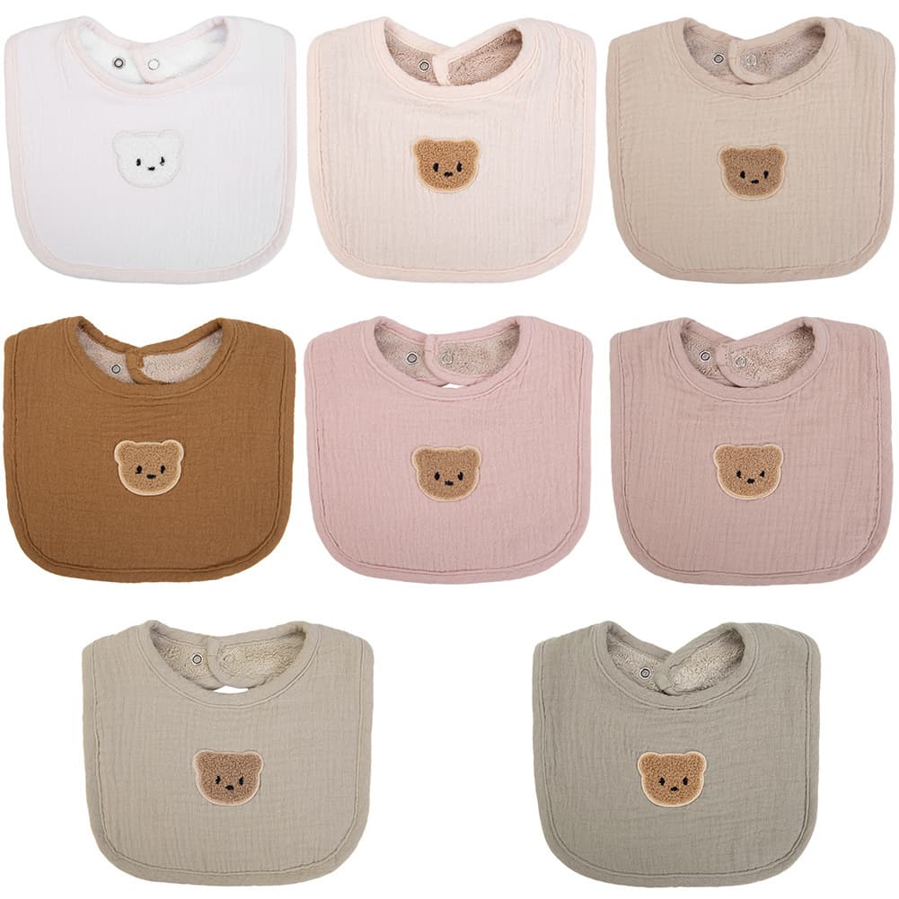 Creative Cartoon Animal Print Baby Cotton Bib