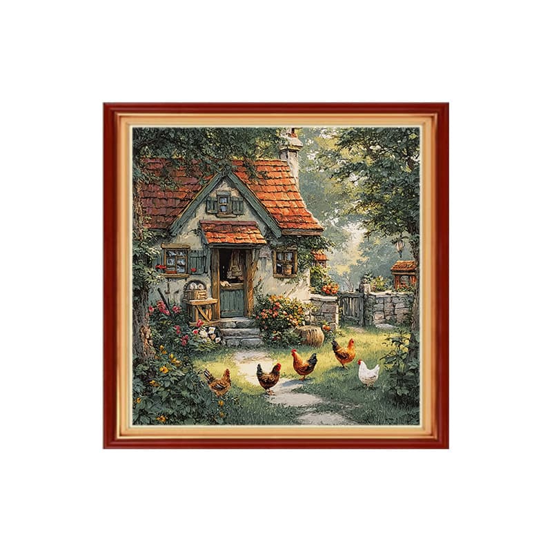 New Arrival DIY Cross-stitch Full-embroidery Cartoon Landscape