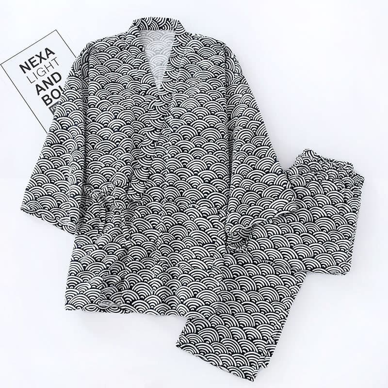 Summer Thin Long-sleeve And Long-pants Kimono