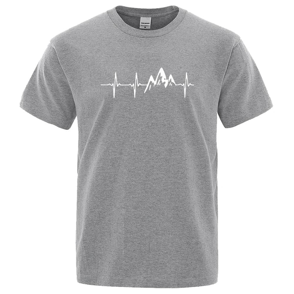 Mountain ECG Summer Mens And Womens Short-sleeve