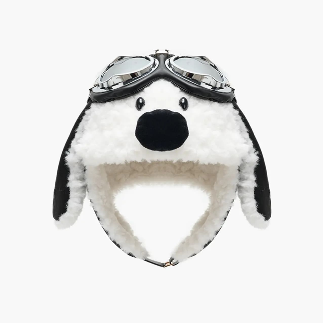 Fleece-Lined Warm, Cold-Weather Ear-Protecting Outdoor Skiing Aviator Glasses And Lei Feng Hat