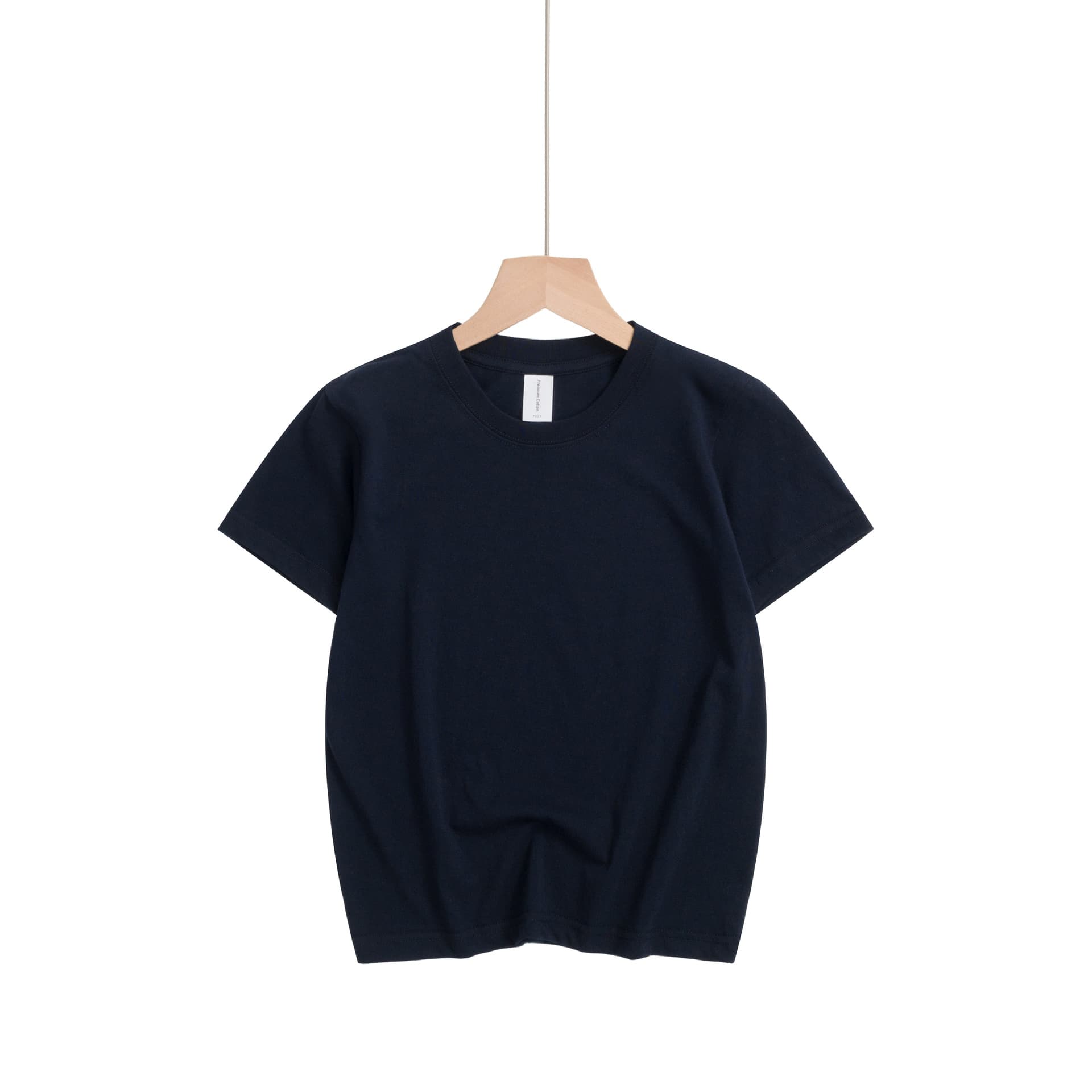 Tube Knit Crew Neck Short-sleeve American Style Vintage, Seamless