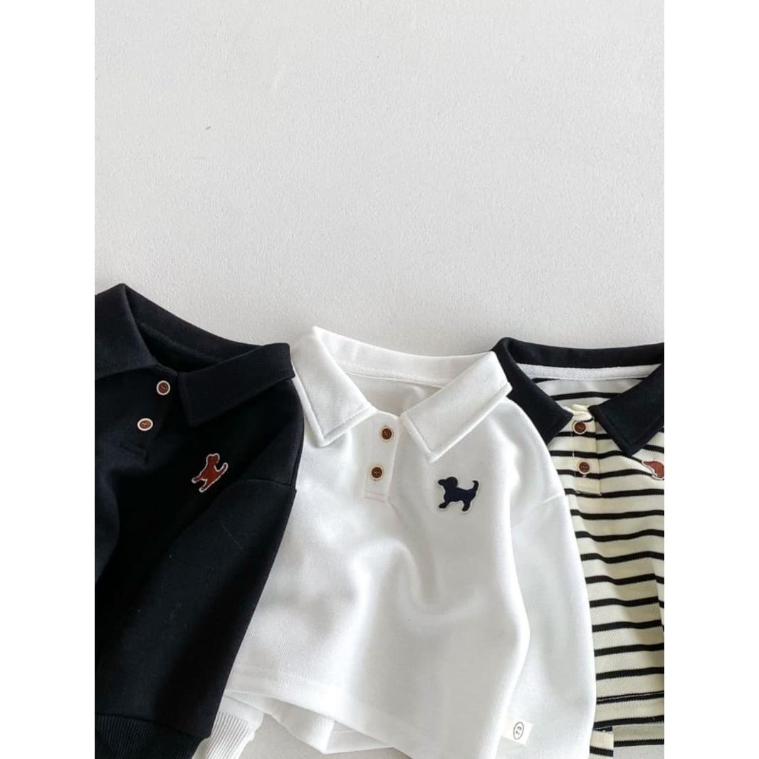 Children's Turn-down Collar Shirt Boys' Long-sleeve Top