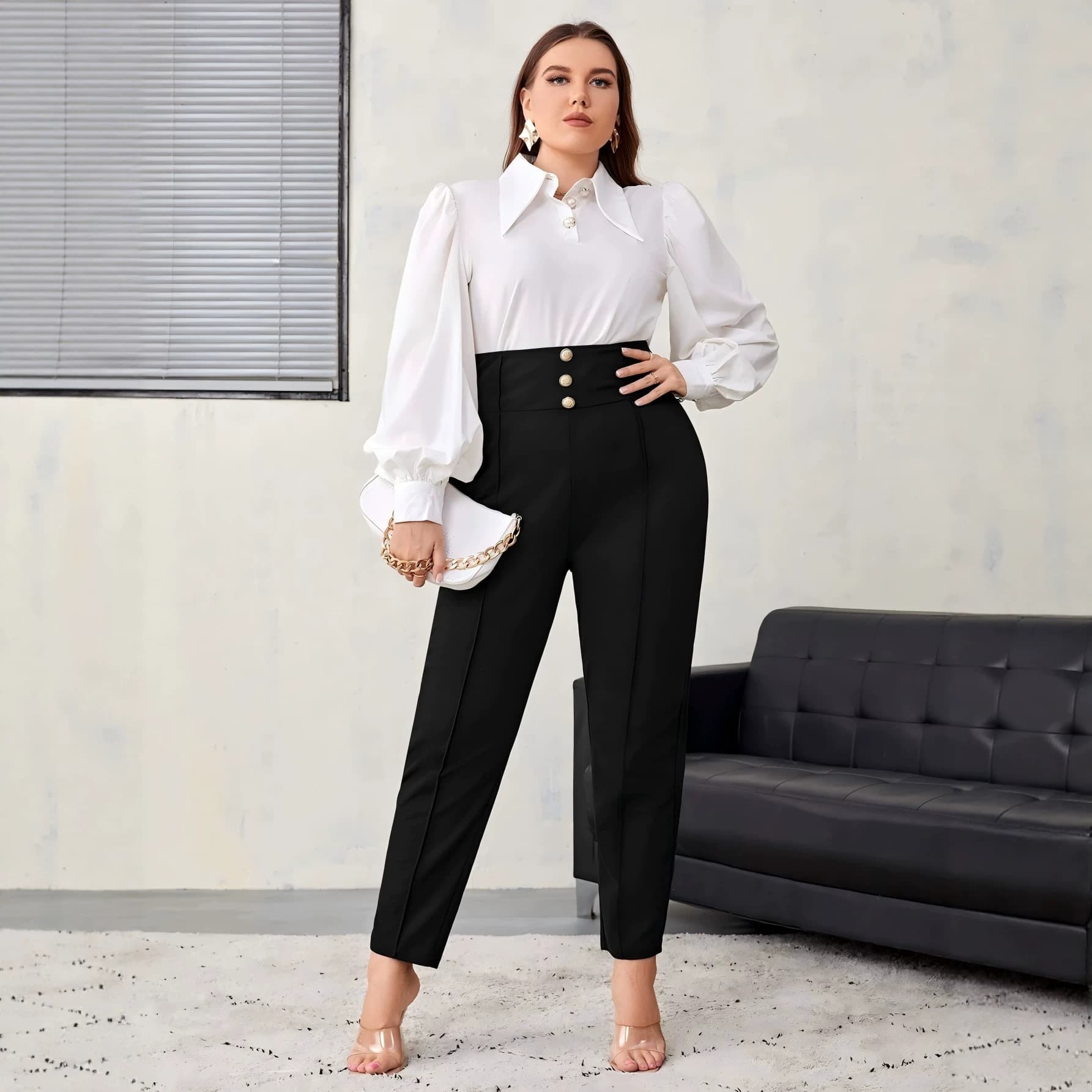 Slimming High-waist Casual Pencil Pants