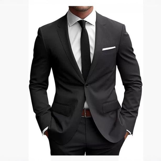 Men's Casual Suit And Trousers Two-piece Set