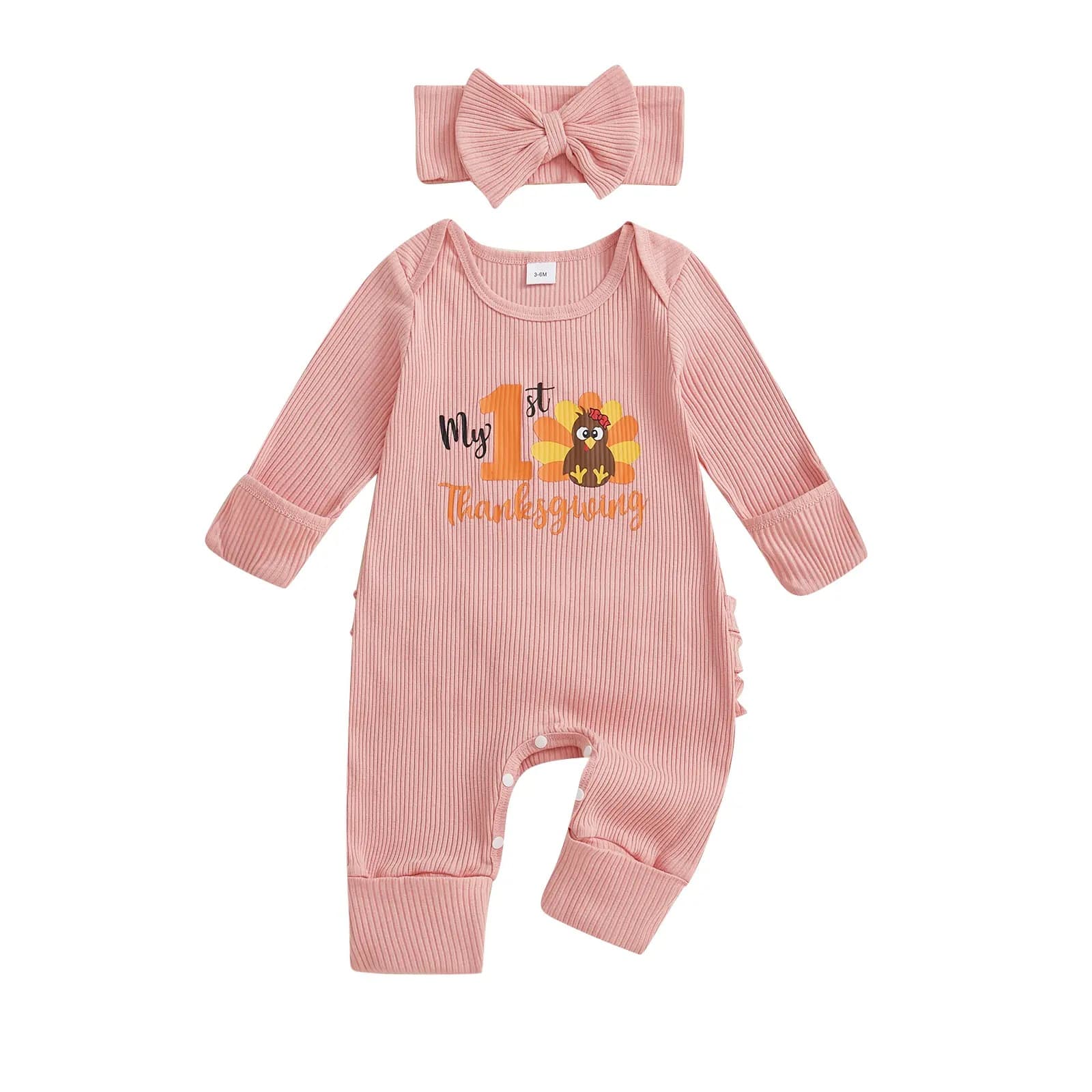 Girls Bodysuit With A Bow Headband