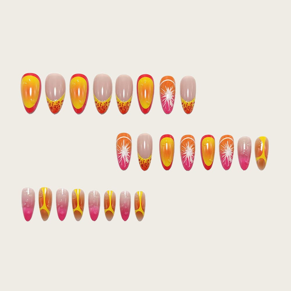 3D Resin coated Wearable Fake Fingernail Tips