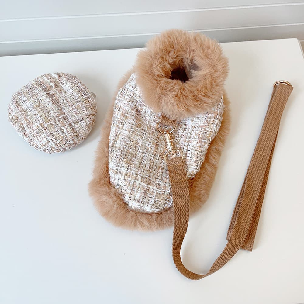 Dog Leash-compatible Luxe Fluffy Skirt