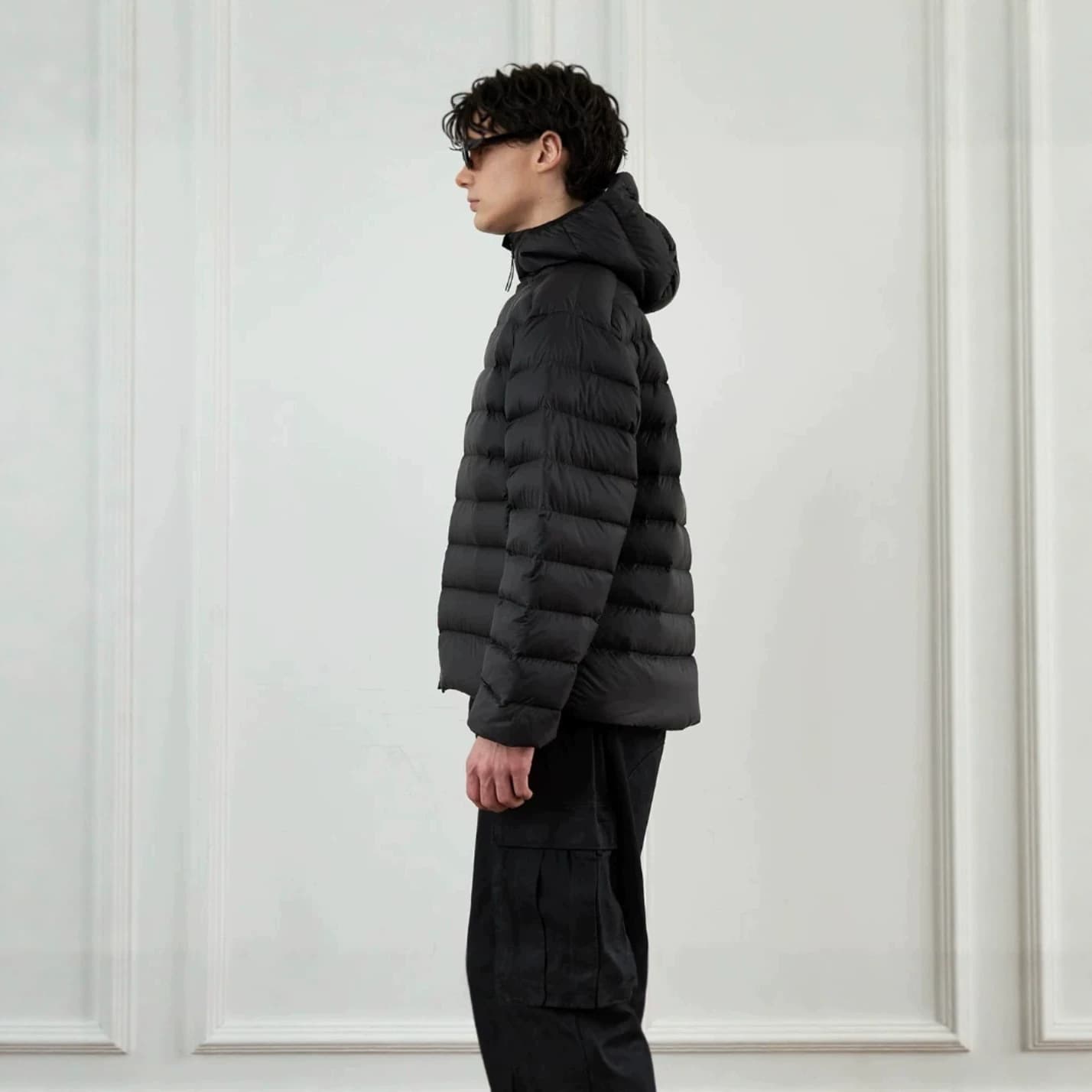New Winter Hooded Casual Warm Ribbed Down Cotton-padded Jacket For Men