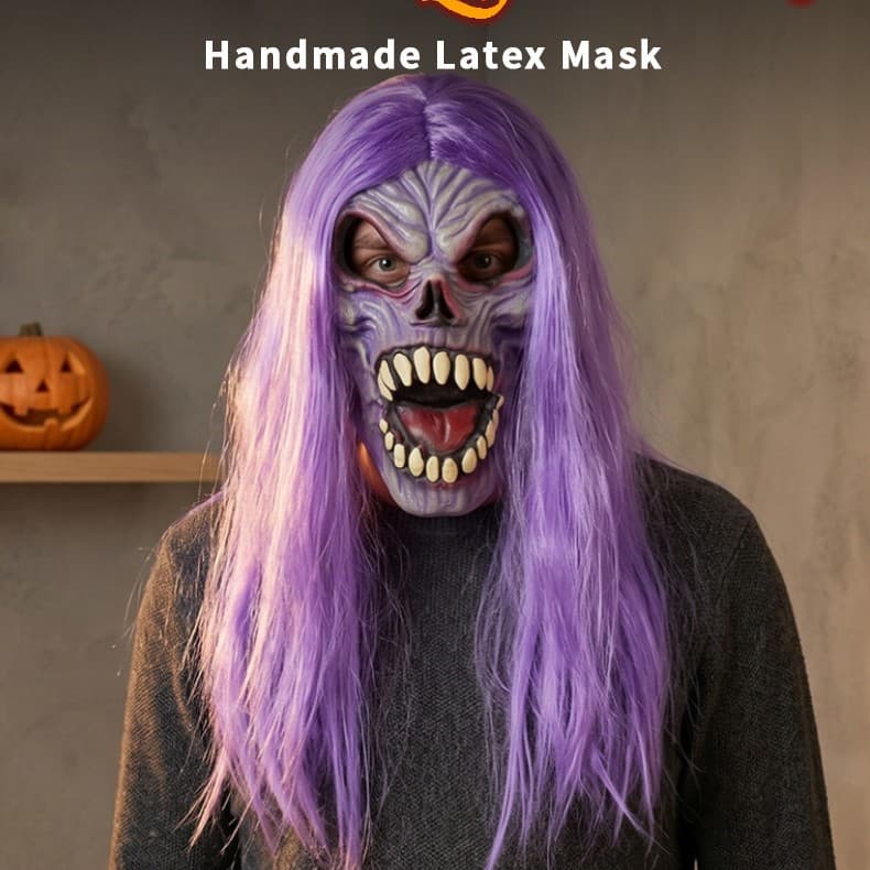 Halloween Scary And Funny Latex Mask Headgear