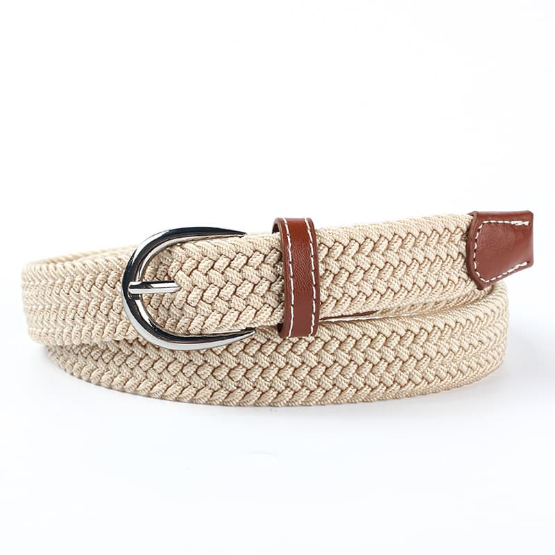 Youth Student Canvas Elastic Braided Belt