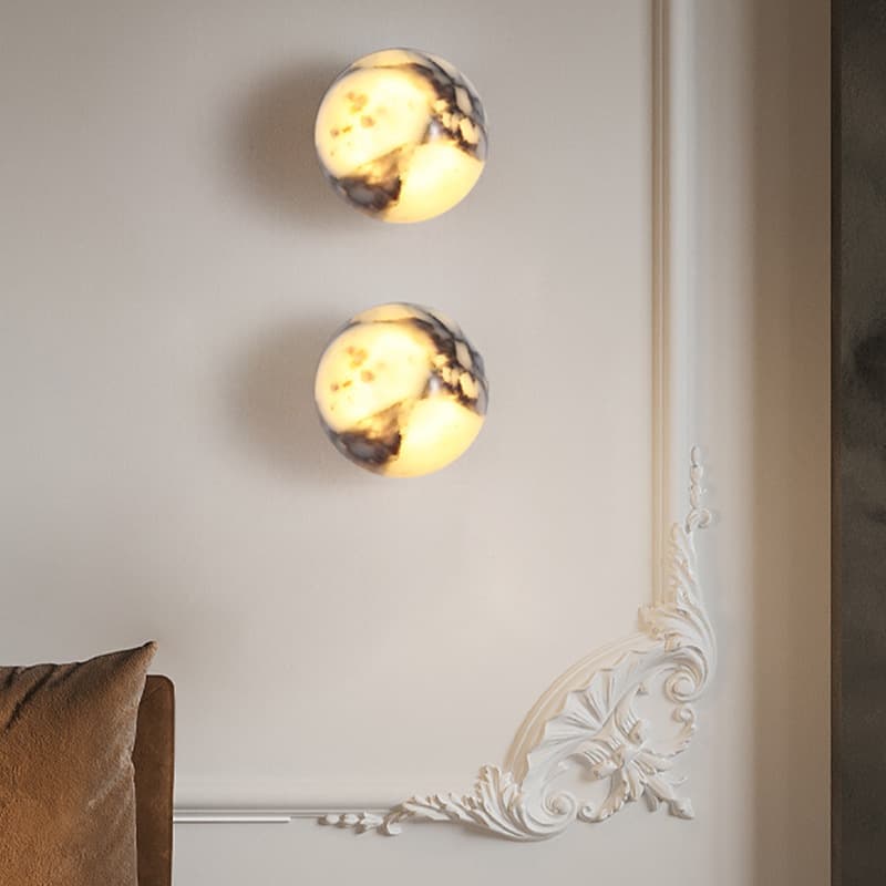 Marble Hotel Room Wall Lamp, Light Luxury Style