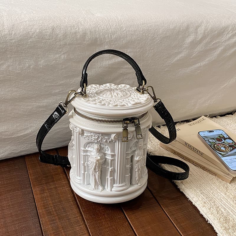 Niche Design 3D Embossed Personalized Shoulder Crossbody Bag