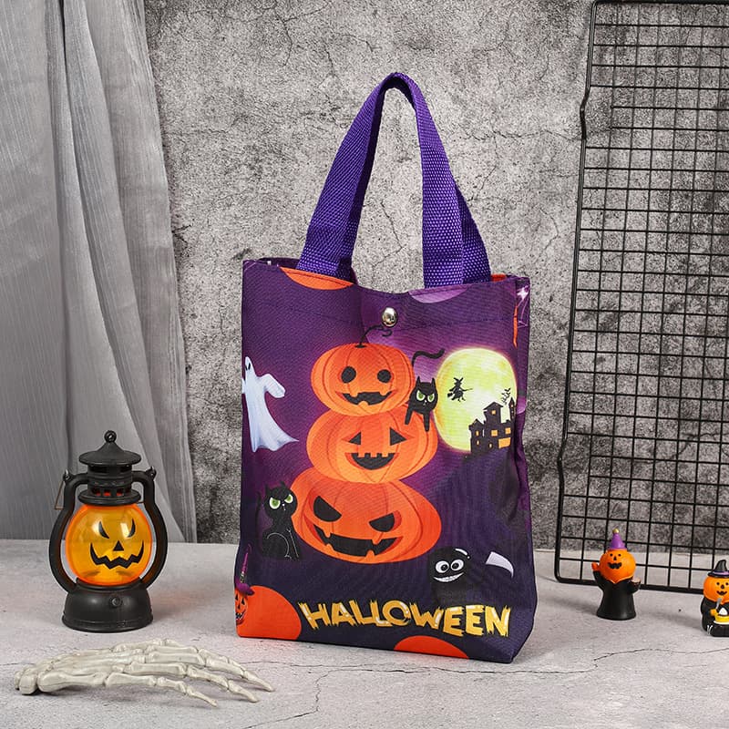 Tote Candy Bag Halloween Pumpkin Bag Decorations