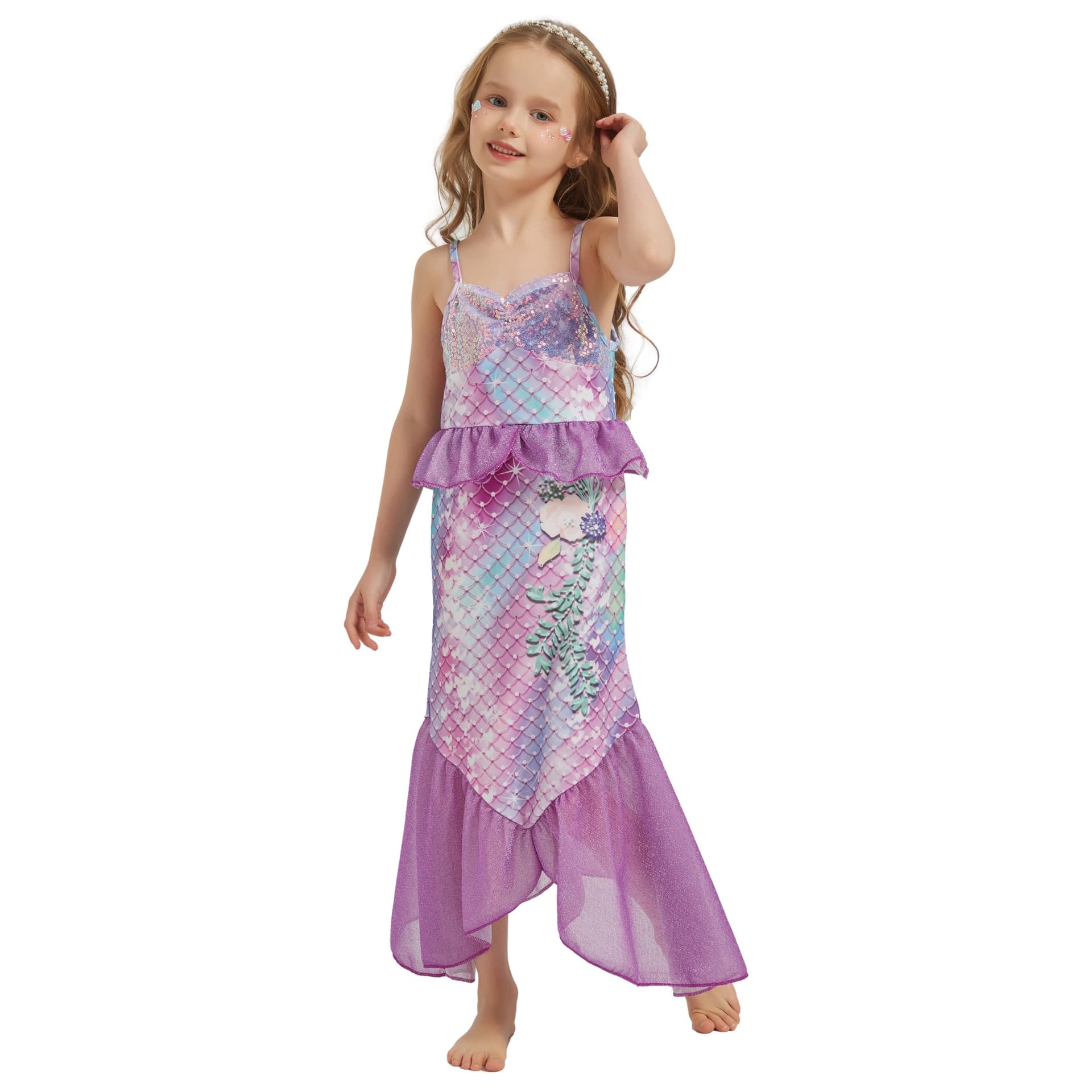 Girl's Mermaid Sequin Dress