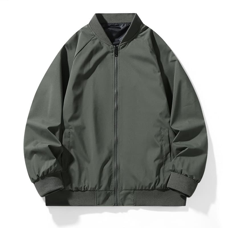 Mens Baseball Jacket With A Stand-up Collar
