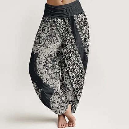 Womens Casual Straight-leg Cotton Pants Springsummer