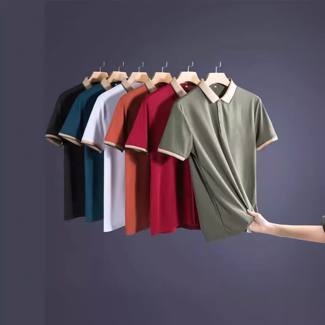 High-quality Men's Polo Shirt Antibacterial And Minimalist Casual Style
