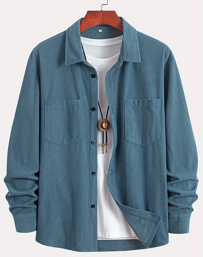 Corduroy Shirt Long Sleeve Men's Spring And Autumn Casual Fashion
