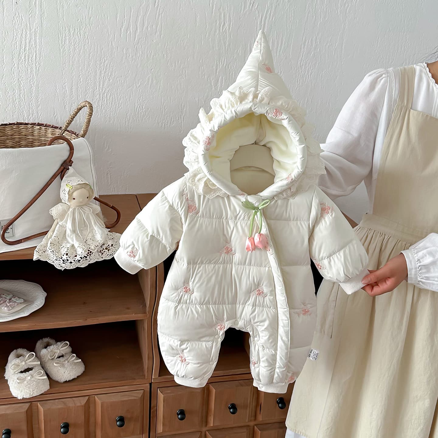 Baby Down Jumpsuit For Outdoor Wear