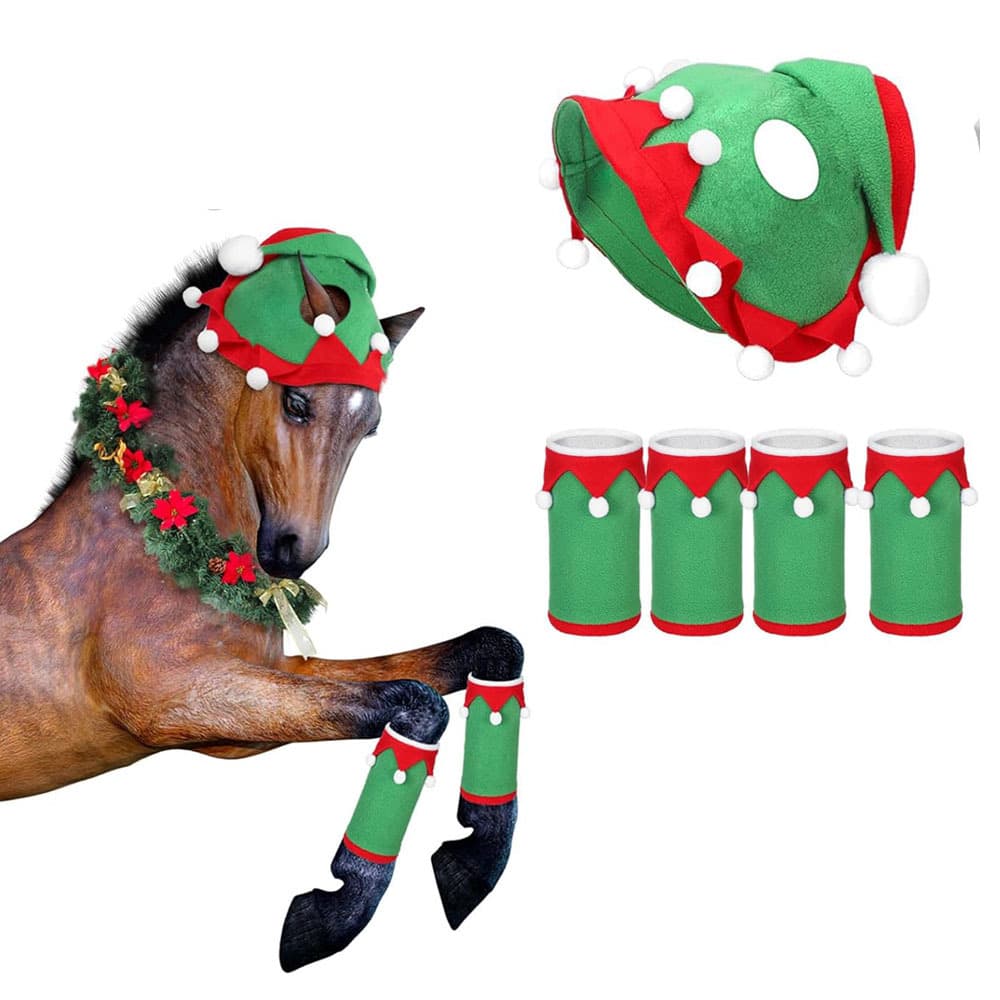 Magahou Party Christmas Hat Leg Warmer
