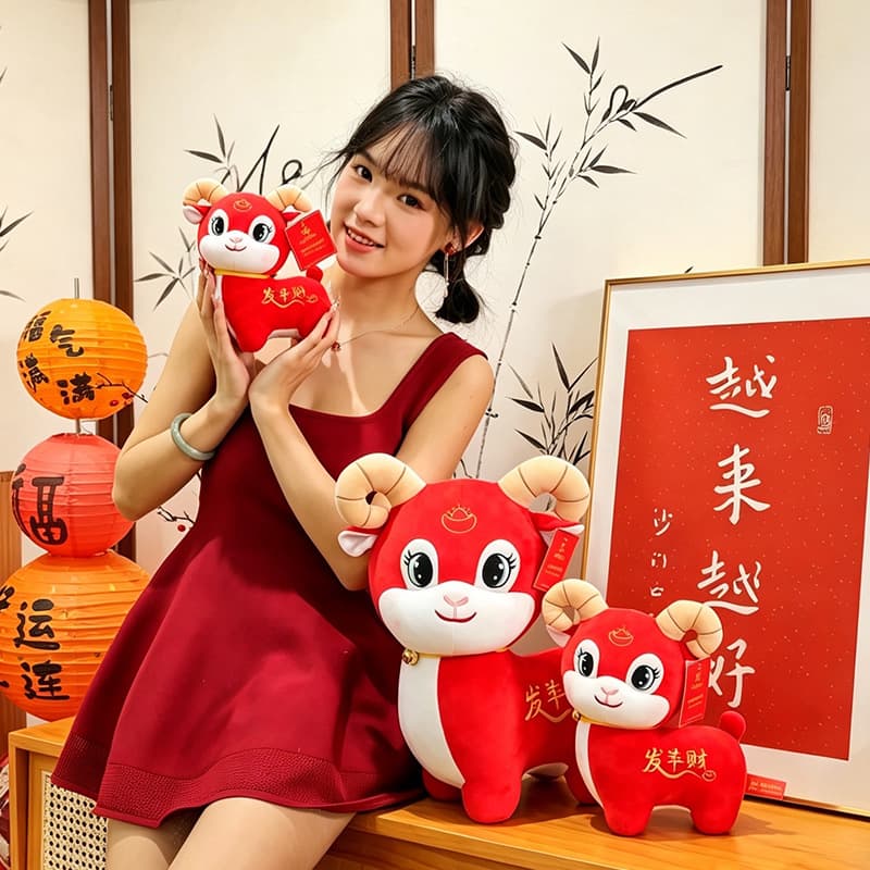 Mascot Sheep Plush Toy Zodiac Animal