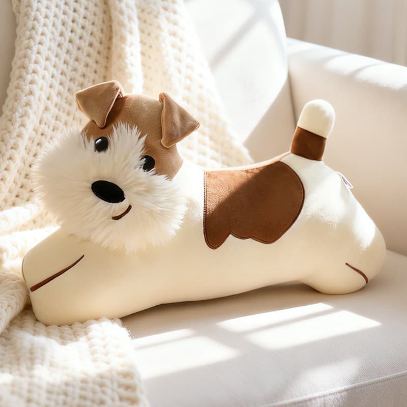 Cartoon Dog Fox Plush Cushion Sofa Decor