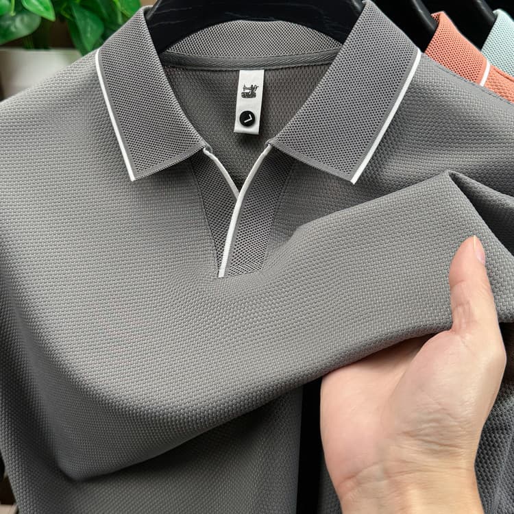 Men's Short-sleeve Seagull-collar T-shirtpolo Shirt