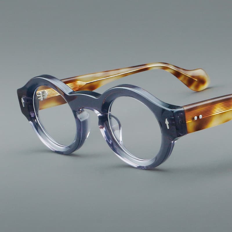 Retro Round Eyeglass Frames Made Of Sheet Material